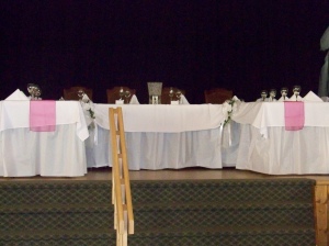 Before pic of head table