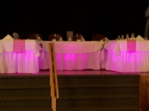 After pic of uplighting at head table